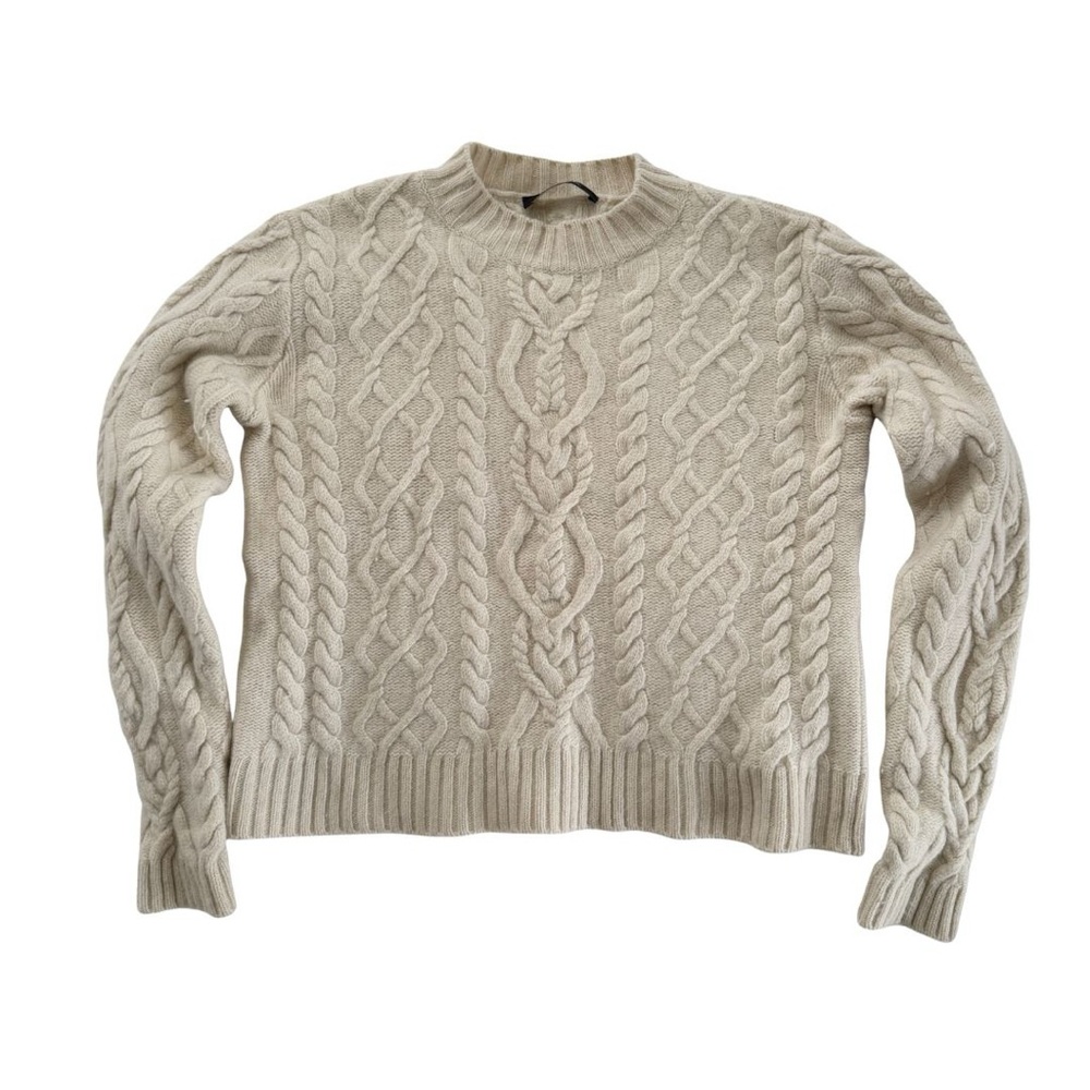 Weekend MaxMara Accordo Cable Knit Cream Sweater